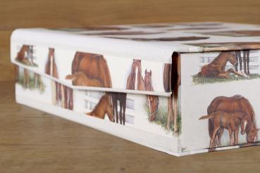 Schachtel "Pferde", Archivbox mit Tiermotiv